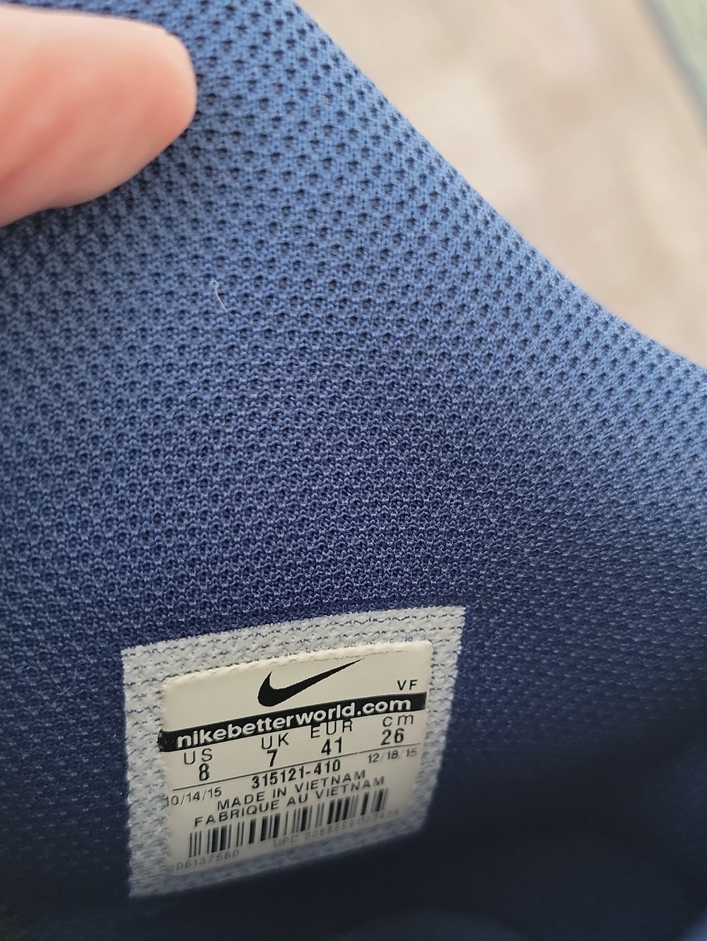 Nike Air Force 1 High Top GS Coastal Blue M Sz 8 Year 2015 - Picture 6 of 9